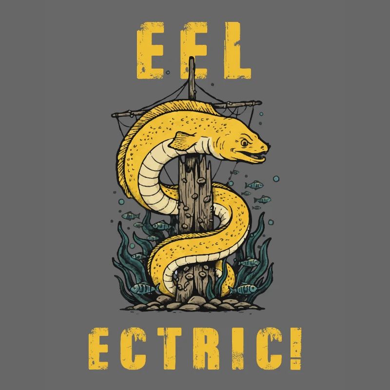 Vintage Eel-ectric Eel Humor