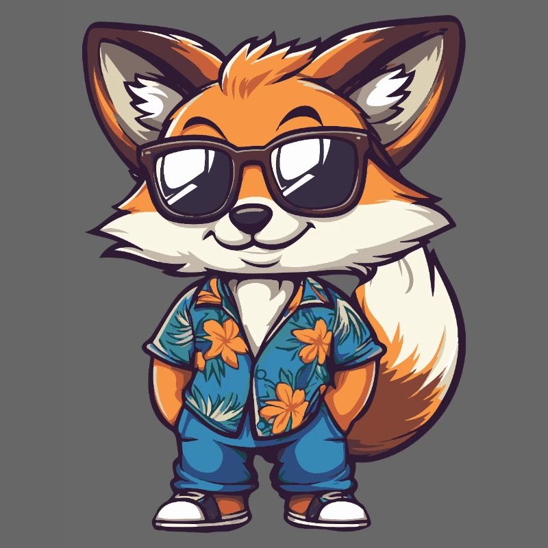 Fuchs Comic Urlaub
