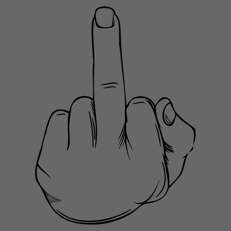 Middle finger statement