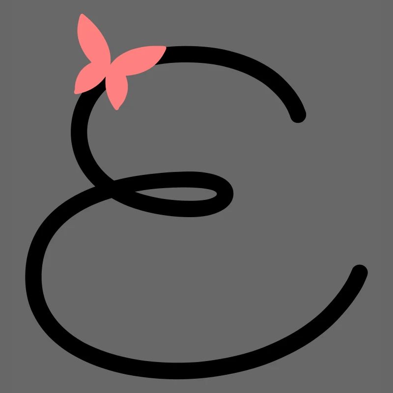 Lettre E Papillon Lettre