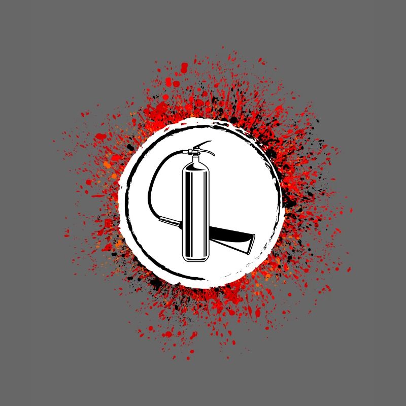 Fire extinguisher symbol fire brigade