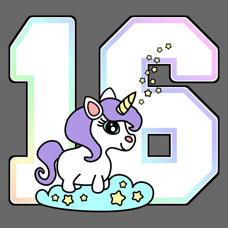 16 Nummer Einhorn