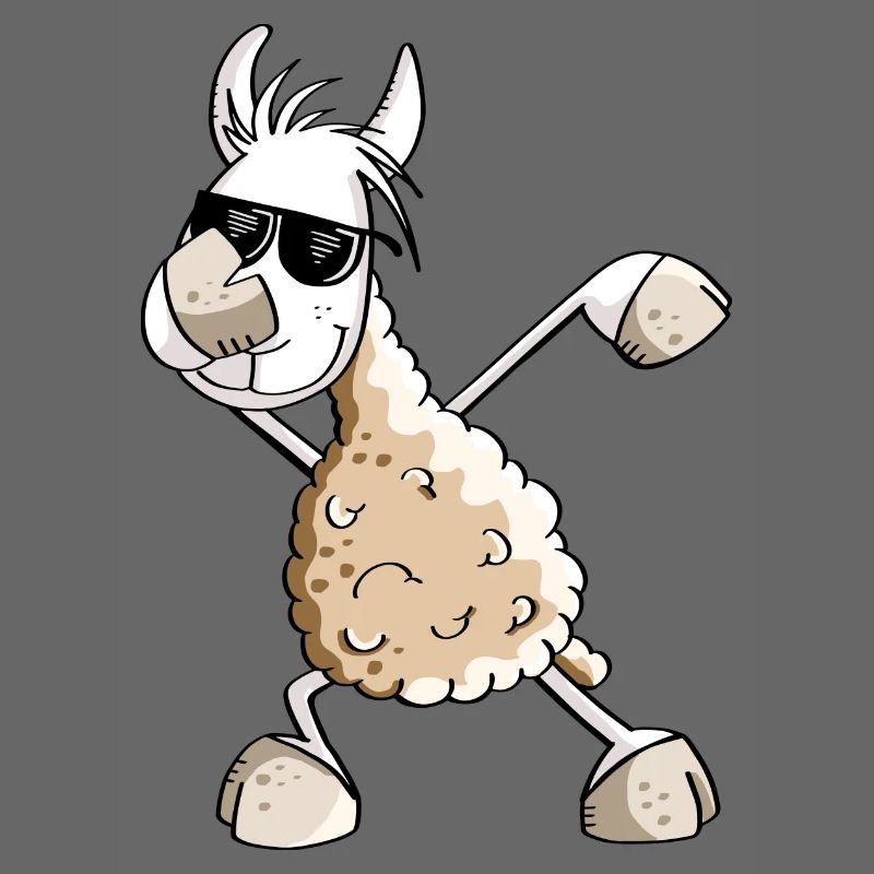 Cool Dab Dance Lama - Dabbing Alpaca - Comic Fun