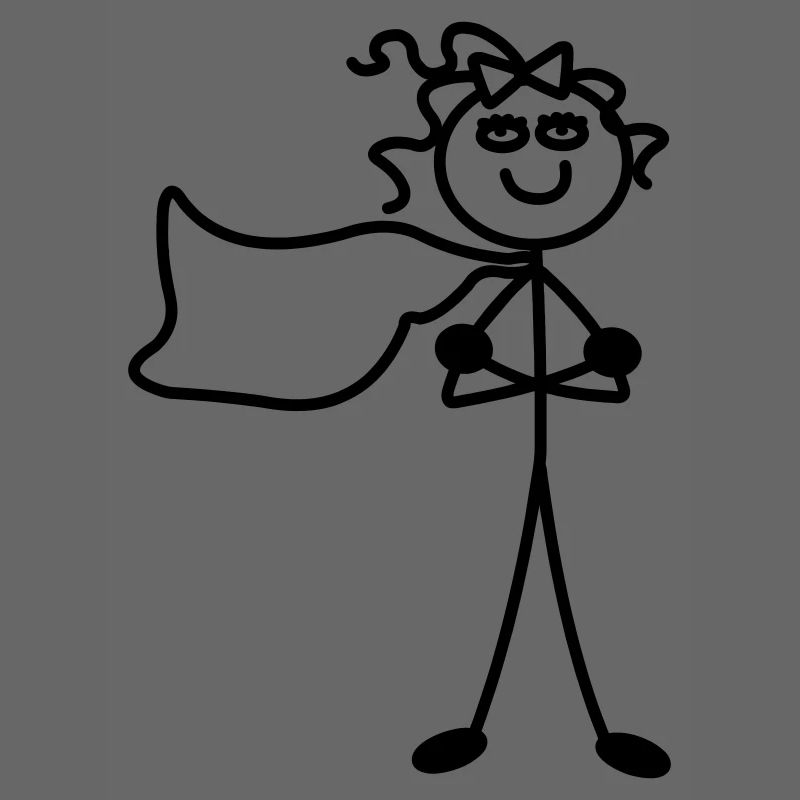 Super Mädchen mit Umhang
