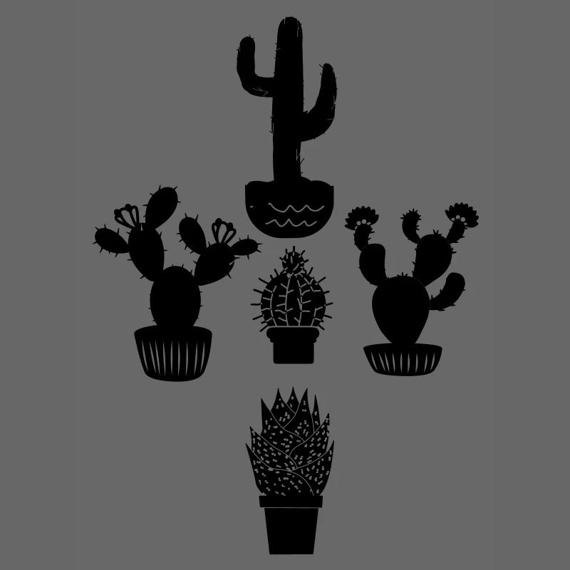 Five cacti