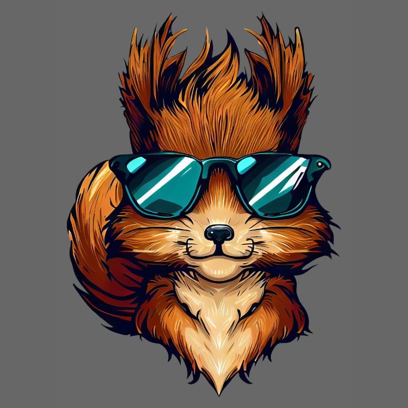 Cool Eichhörnchen - Eichhörnchen mit Sonnenbrille