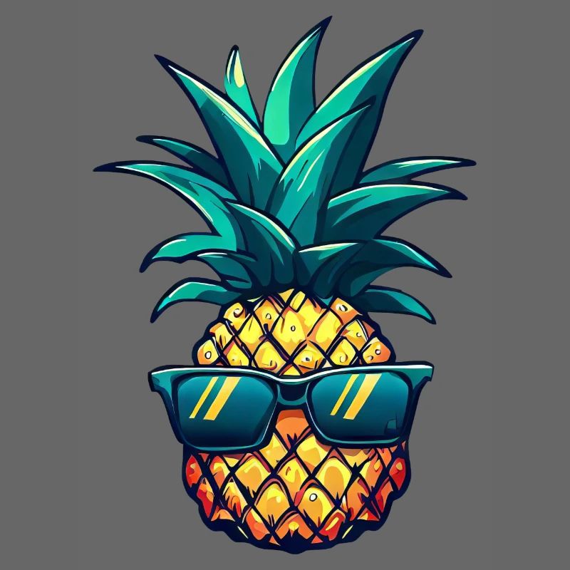 Cool pineapple eye-catcher: tropical fruit with style