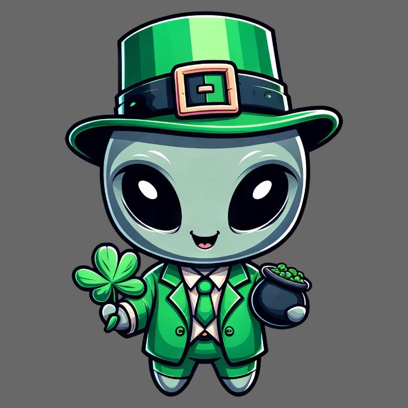 Conception de célébration extraterrestre extraterrestre de la Saint-Patrick