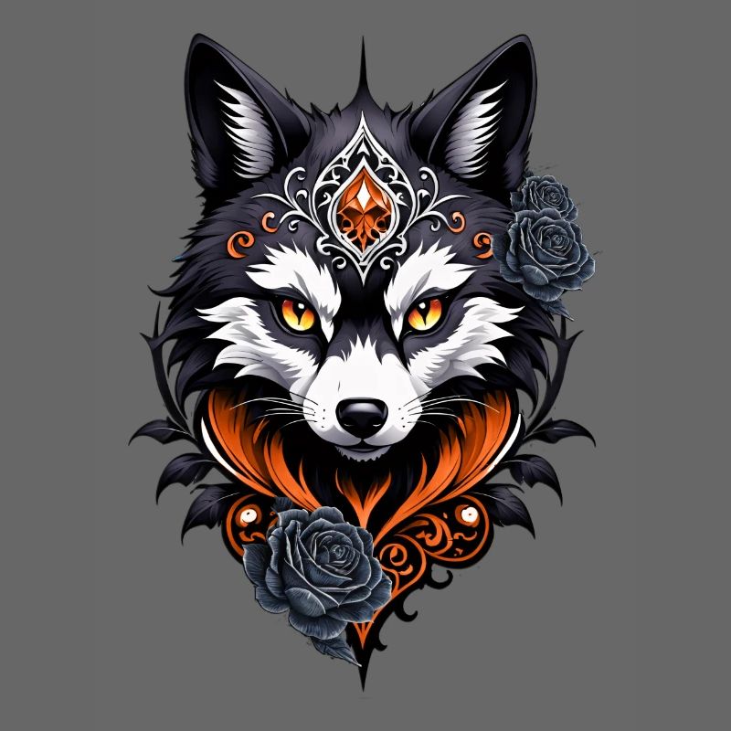 Majestic wolf's head,