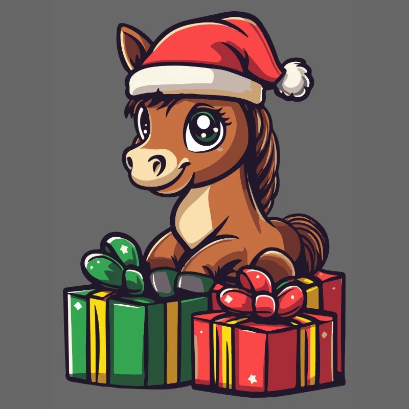 Pferd Weihnachten Comic Geschenke
