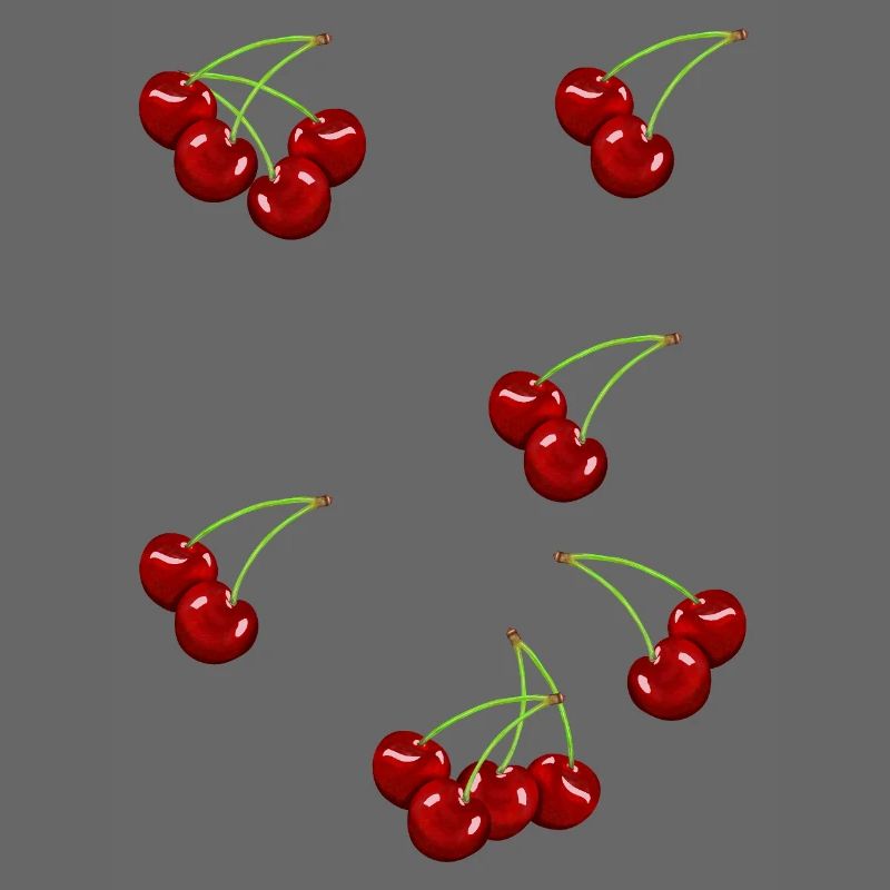 80s 90s Cherry Fruit Fruit Fruit