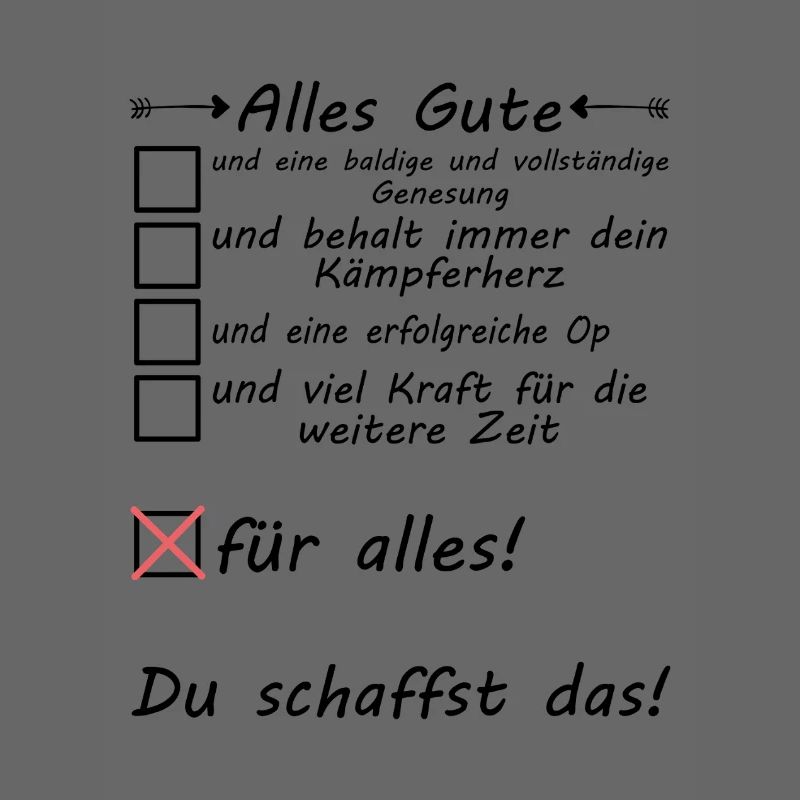 Bevorstehende Operation vor der OP Alles Gute
