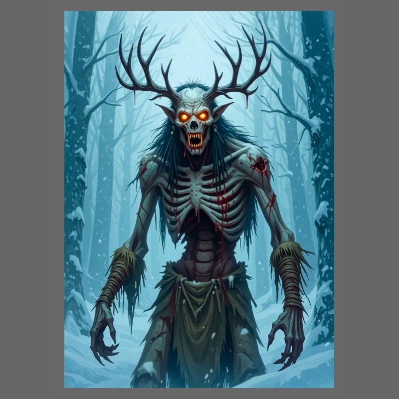 Wendigo, démon cannibale émacié du folklore
