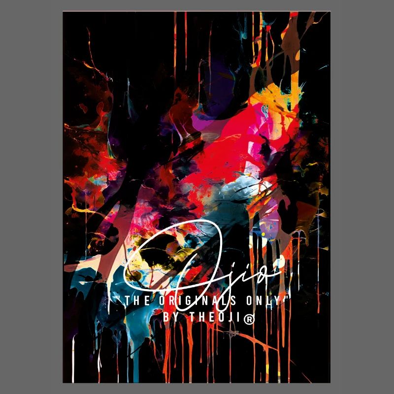 Ojio-Constellart- Explosion abstraite colorée