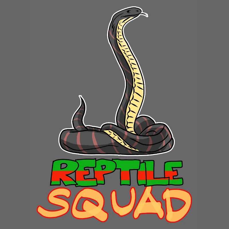 Graphique du serpent cool de l’escouade reptile
