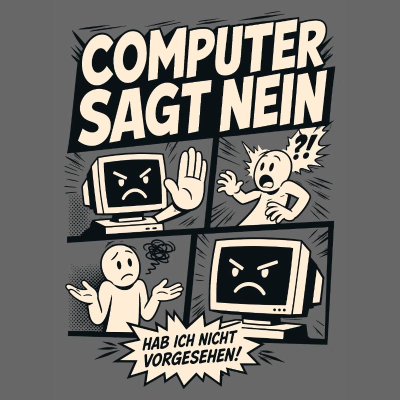 Computer sagt nein Comic Design