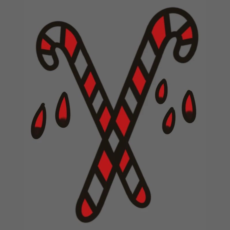 Candy Canes Crossed Candy Cane Symbol