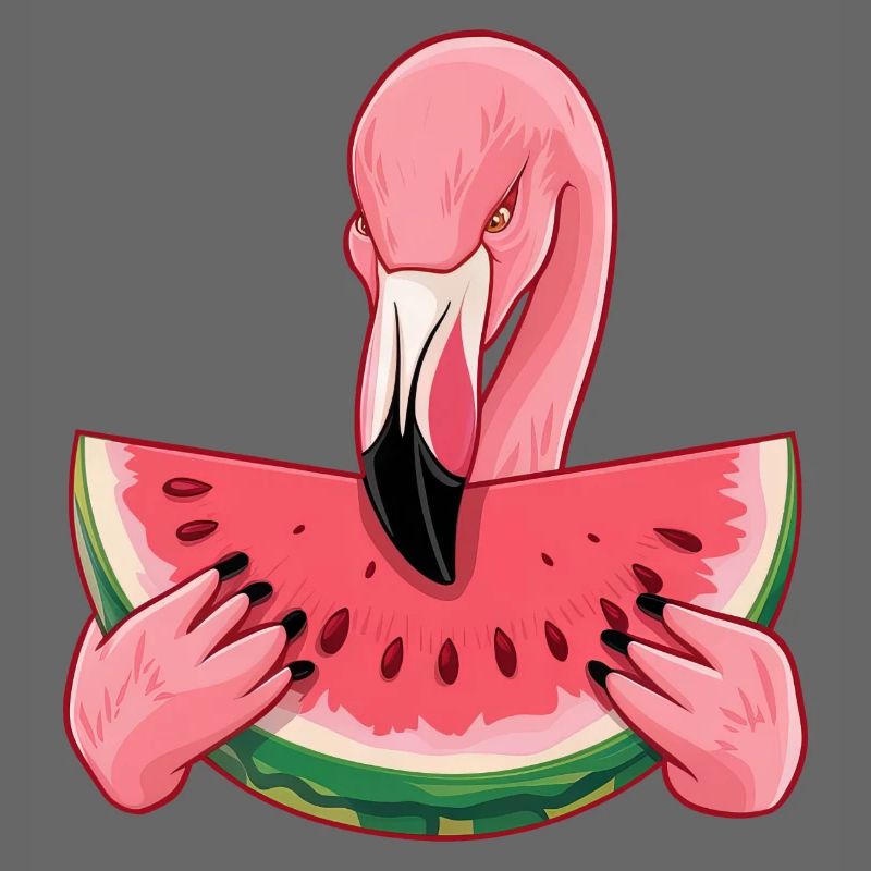 Flamingo Summer Watermelon Delight