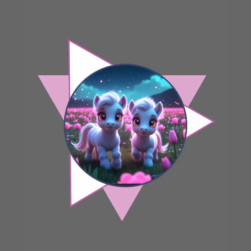 Zwei süße Ponys