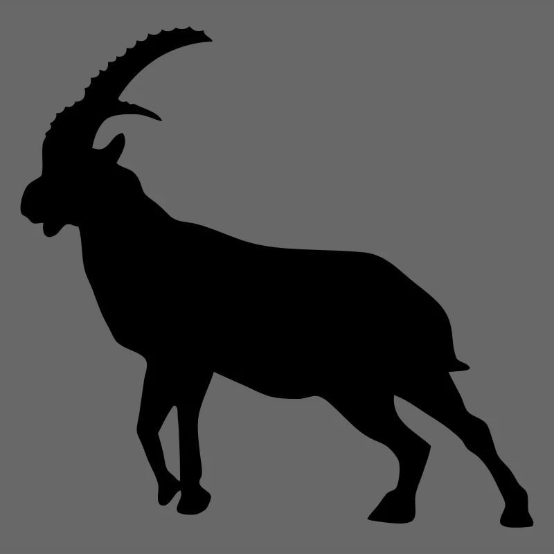 steinbock steinbock silhouette tier berg