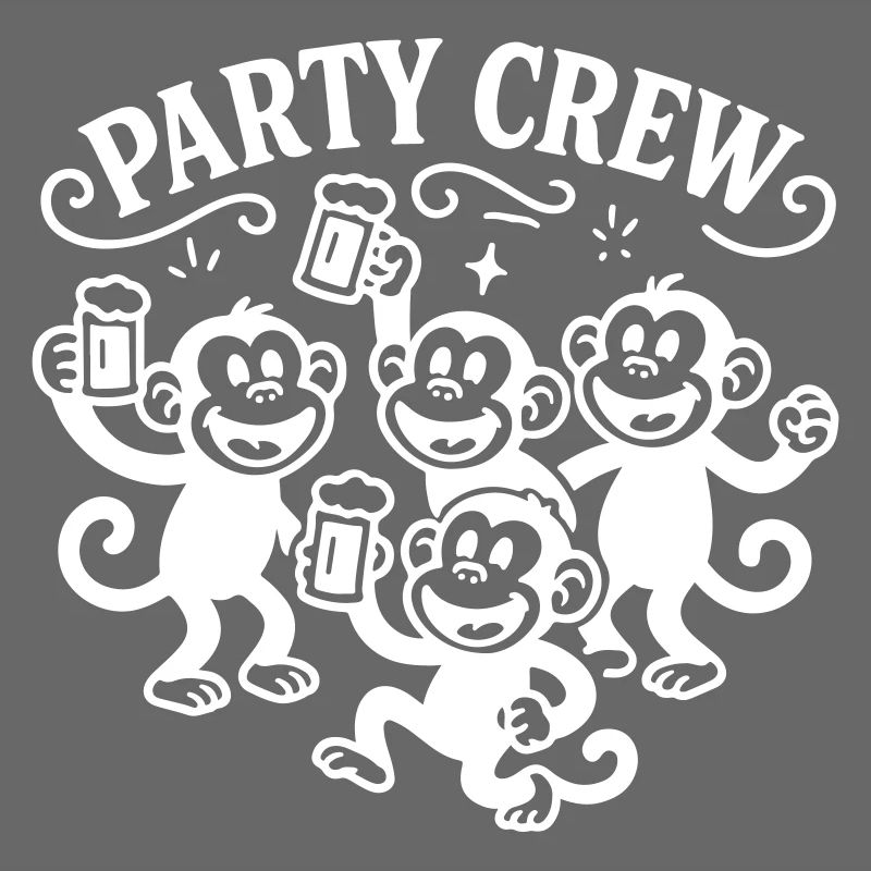 Party Crew Affe Bier