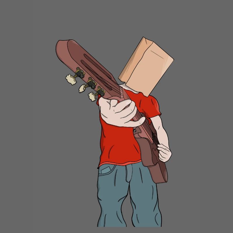 Guitariste timide