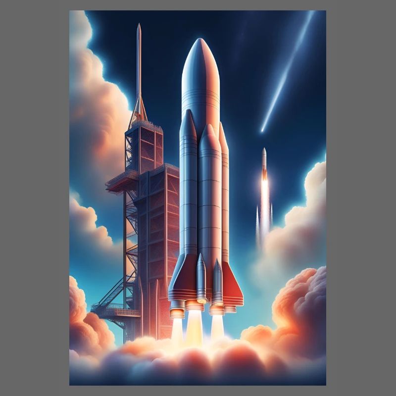 A realistic rocket launching design