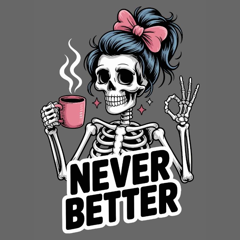 Messy Bun Drinking Coffee For Women Never Better