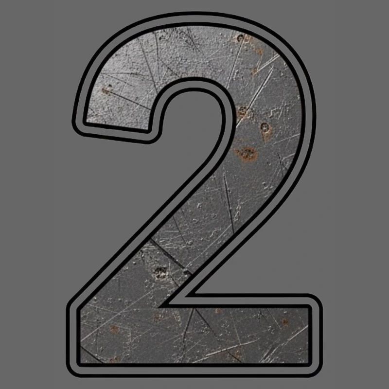 Deux Metal Texture Scratch Art
