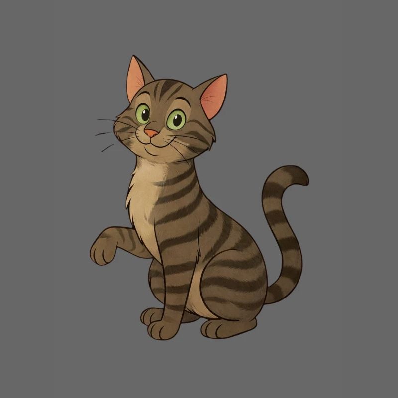 Freche getigerte Katze
