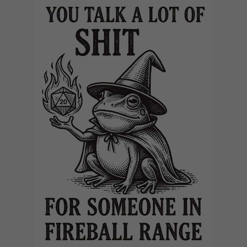 Fireball Range – RPG Magicien Grenouille Drôle