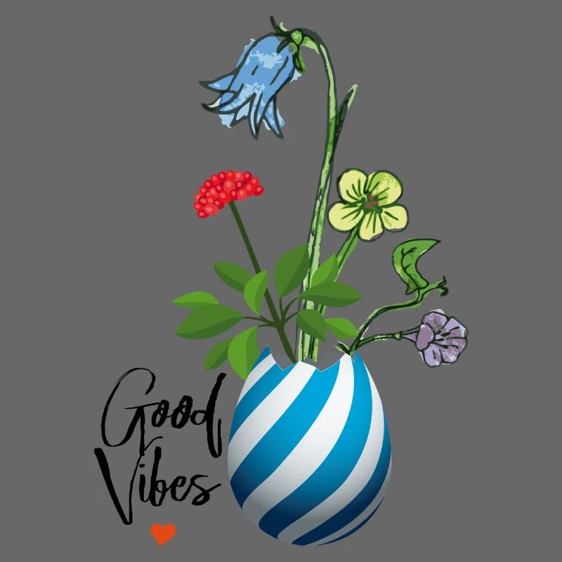 Vase mit Wildblumen