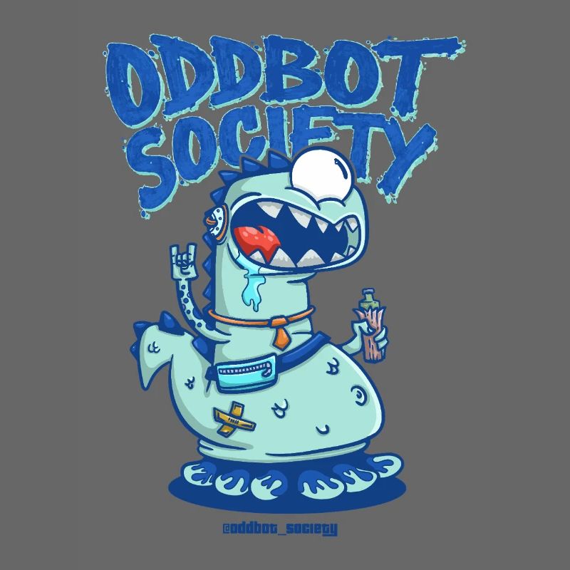 SOCIÉTÉ ODDBOT Dino-Robot Bleu