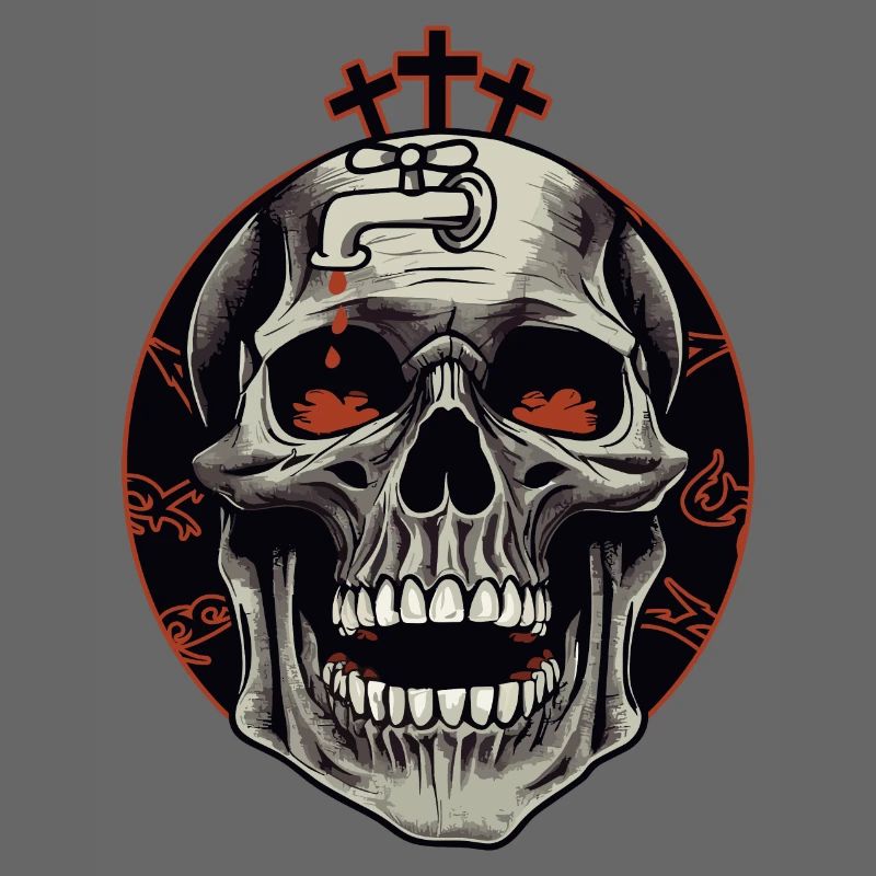 Brain Crash Skull