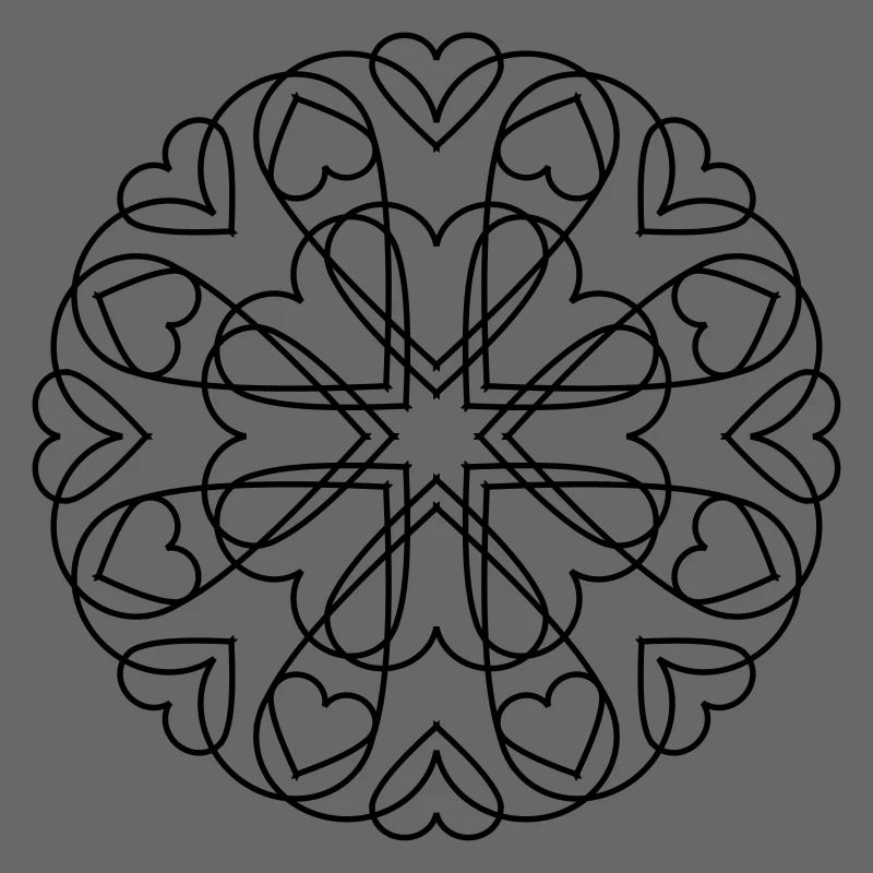I love Mandalas (Cross)