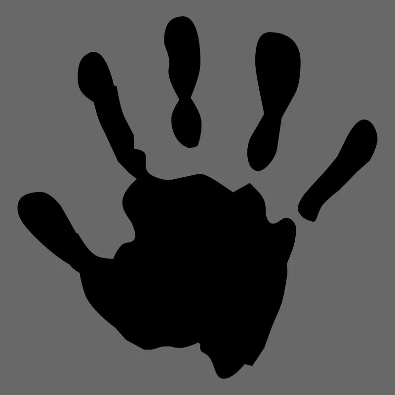 Bébé dans le ventre empreinte de main