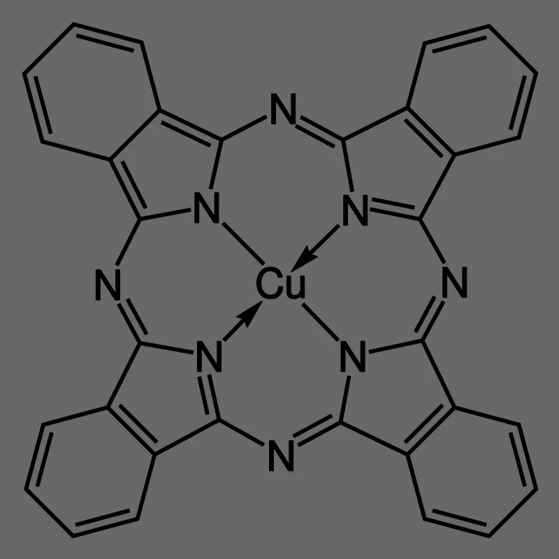 Le bleu de phtalocyanine de cuivre