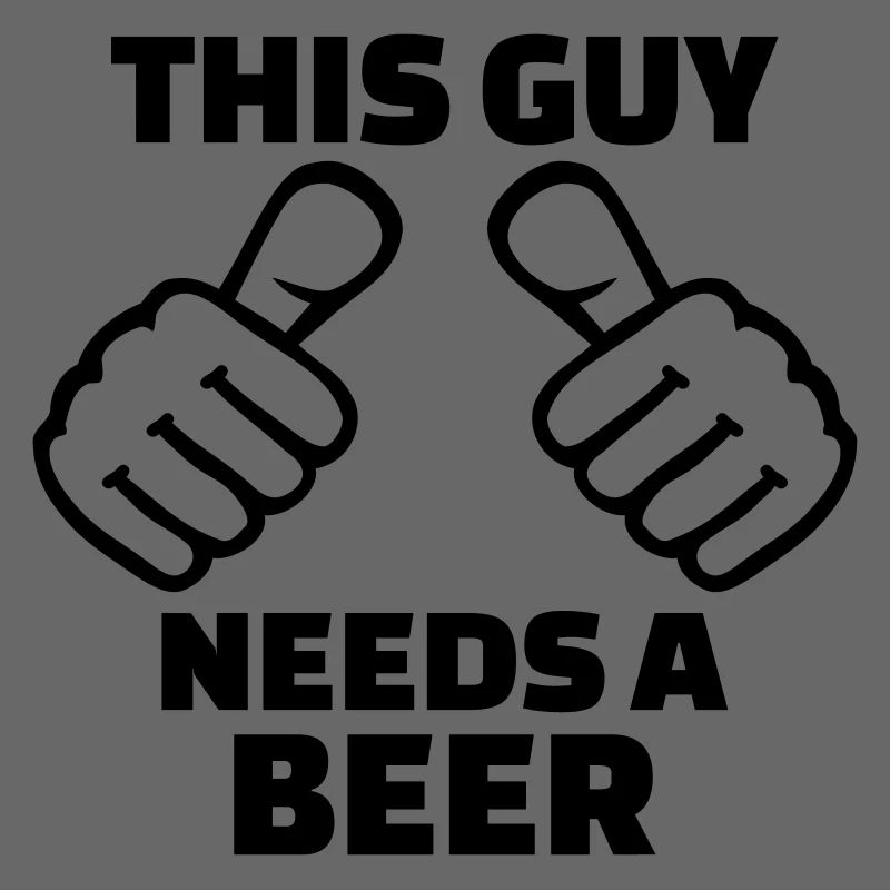This guy needs a beer