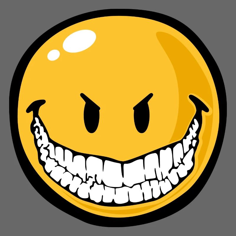 Smiley evil grin