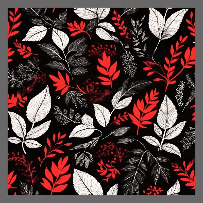 red foliage pattern
