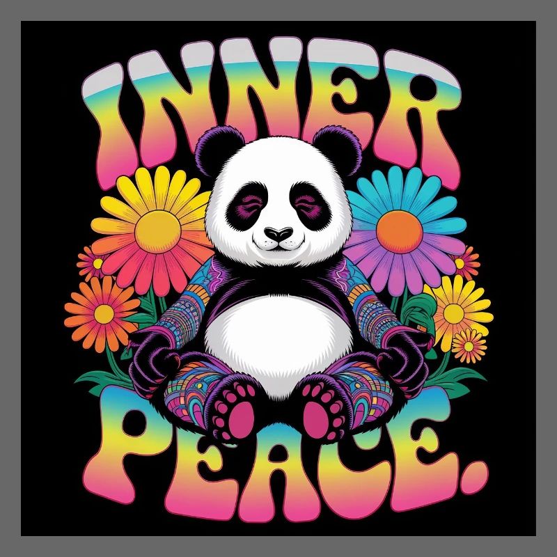 Inner Peace Meditating Panda