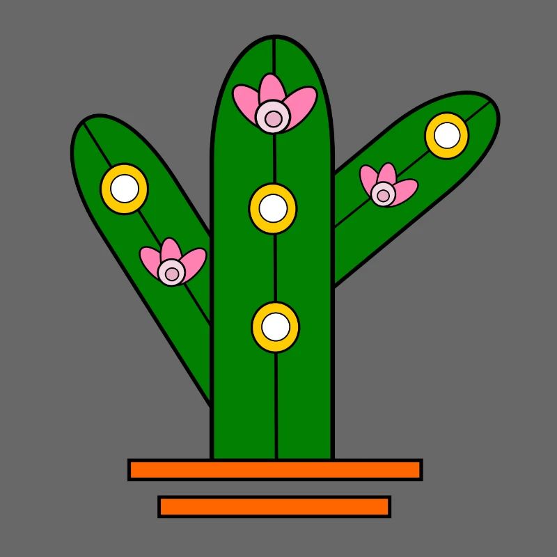 Glowing cactus