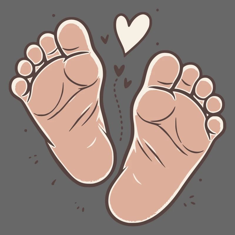 Mignons Pieds de Bébé Pieds de Bébé