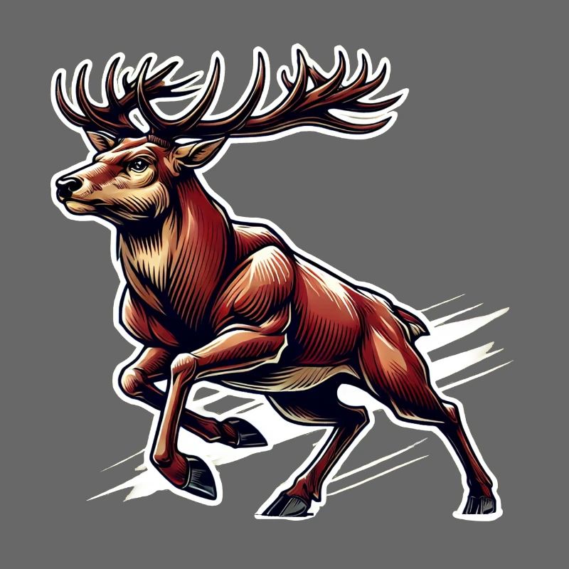Rotwild Hirsch Jäger Jagd Treibjagd