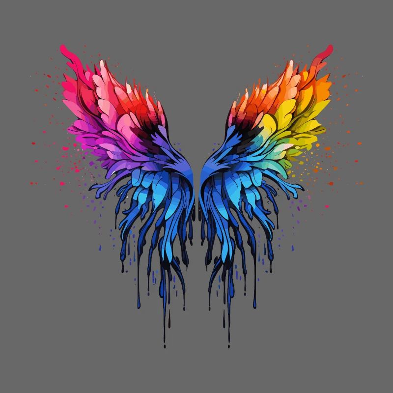 Regenbogen Flügel