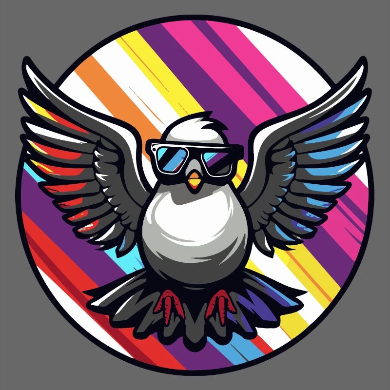 Taube Vogel Cool Comic