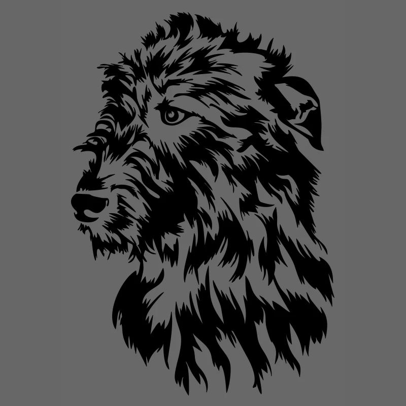 Irish Wolfhound head