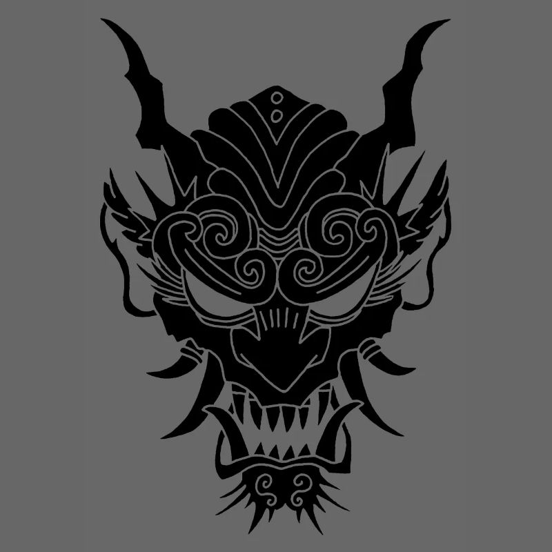schwarzer Gothic-Dämon