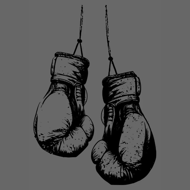 Gants de boxe suspendus noir