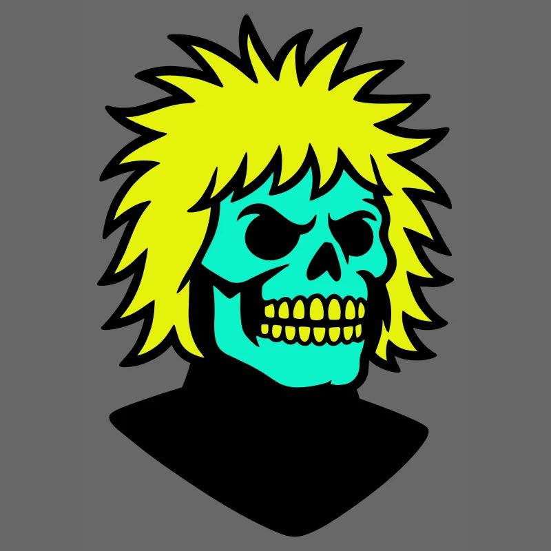 Skullman avec une coiffure cool